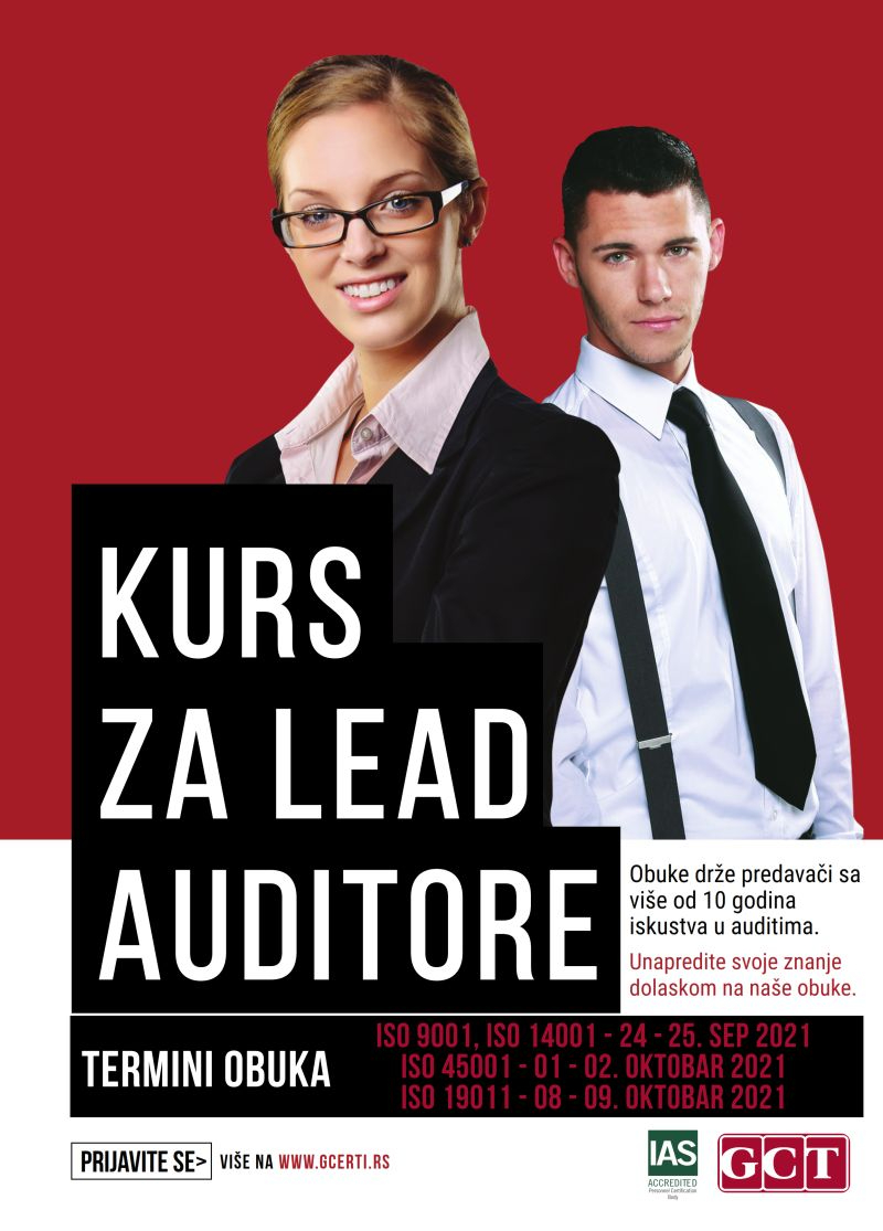 Najavljujemo: Kurseve za LEAD Auditore