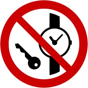 Zabranjeno unošenje metalnih uređaja